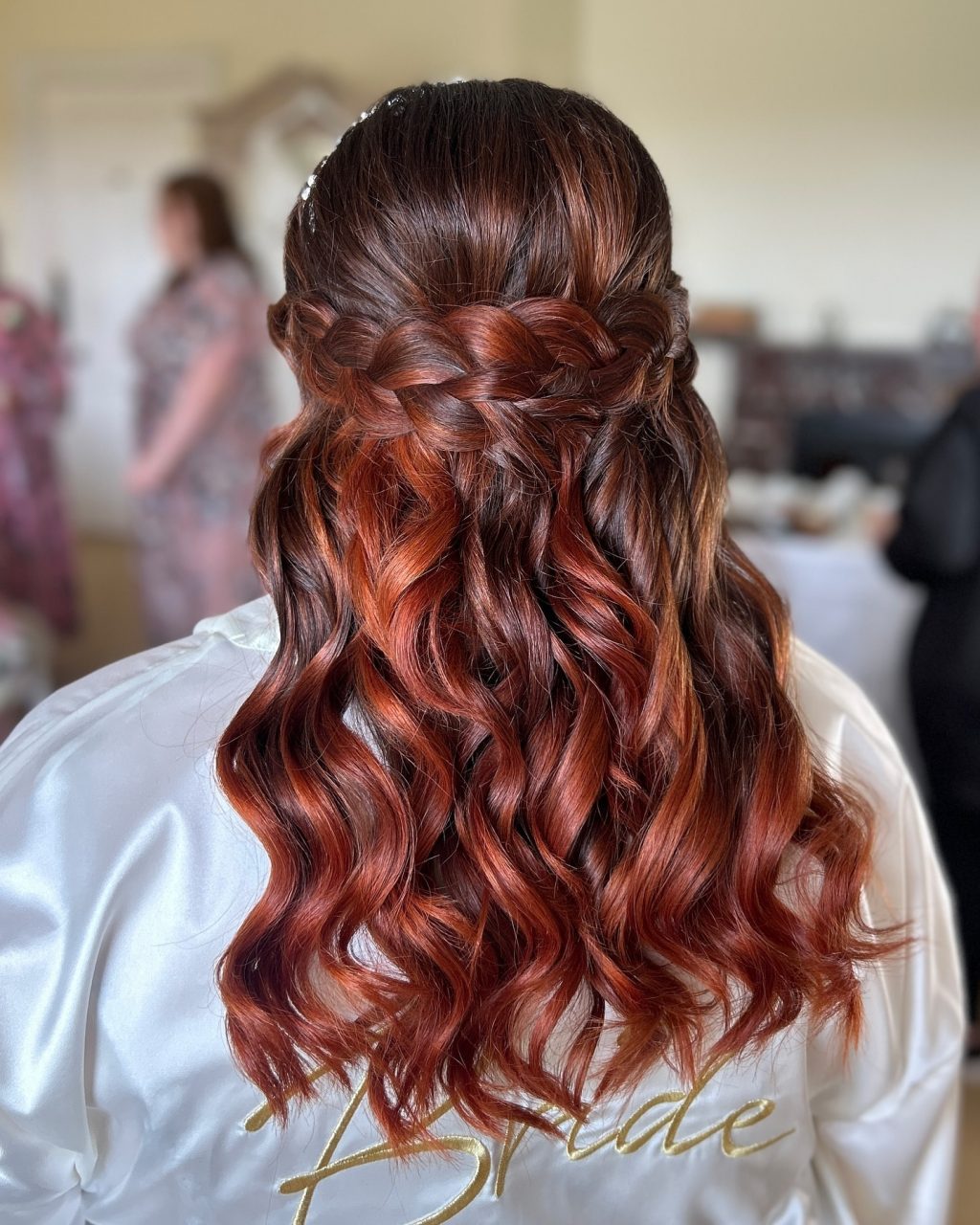 Instagram post from clairewoodmassbridalhair. This post is in position 7.