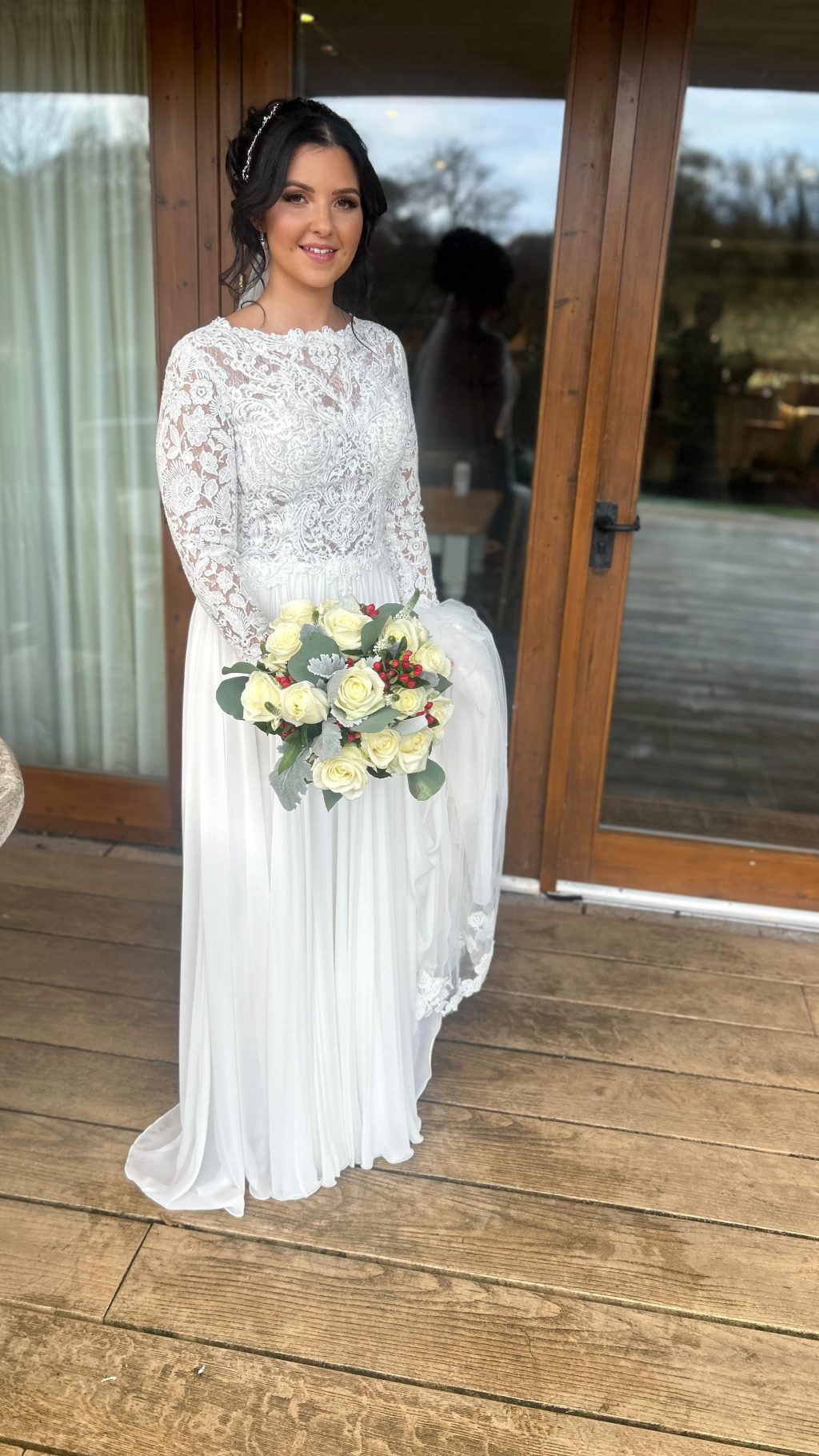 Instagram post from clairewoodmassbridalhair. This post is in position 37.