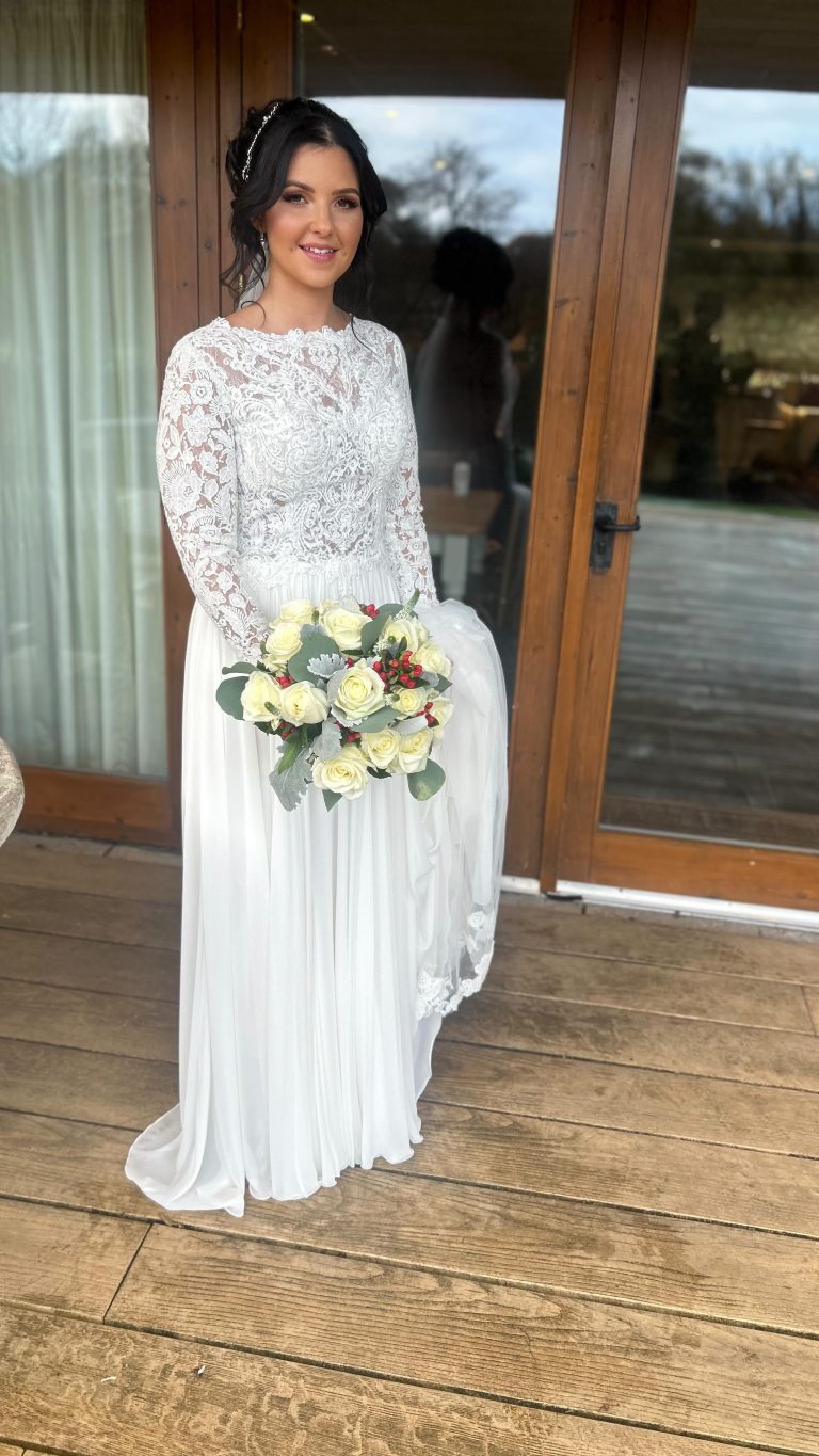 Instagram post from clairewoodmassbridalhair. This post is in position 38.